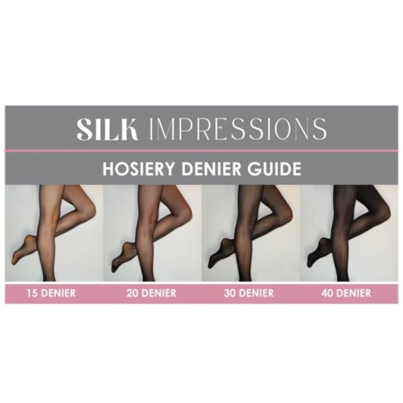 NEW Silk Impressions SZ XXL 20 Denier Sheer Tights & Control Top Pantyhose Black - Picture 2 of 7